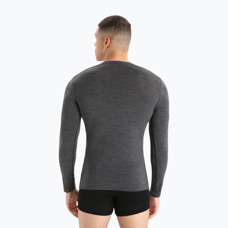 Чоловіча термоактивна футболка з довгим рукавом icebreaker Merino 150 Anatomica Crewe jet heather 3