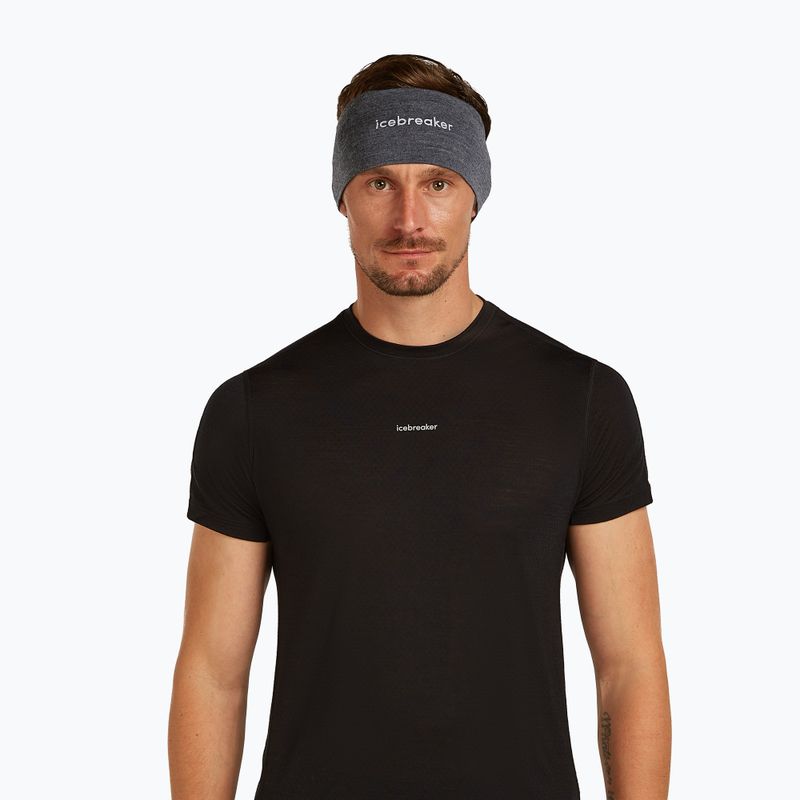 Пов'язка на голову Icebreaker Merino 200 Oasis Headband jet heather 2