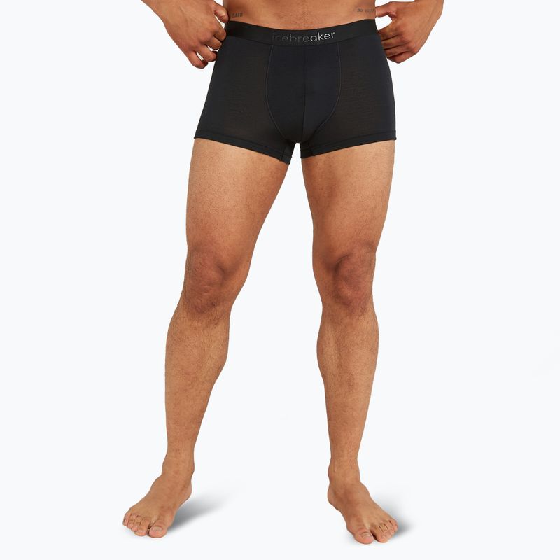 Чоловічі термошорти-боксер криголам Merino 125 Cool-Lite Anatomica Trunks чорні 2