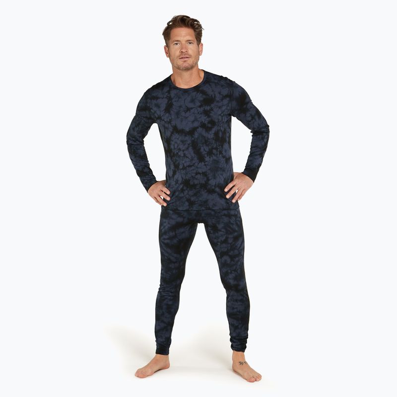 Лонгслів термічний чоловічий icebreaker Merino 200 Oasis Crewe Cloud Dye graphite/black 2