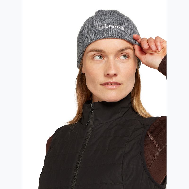 Шапка зимова icebreaker Merino All Day Toque gritstone heather 2