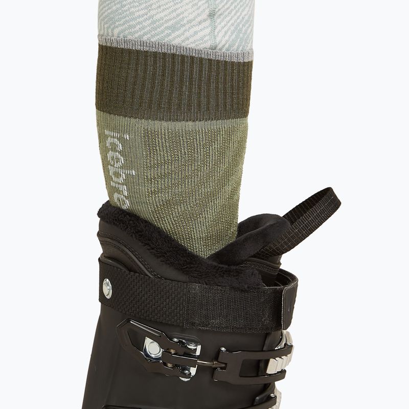 Шкарпетки лижні чоловічі icebreaker Merino Ski+ Ultralight OTC port/blaze 4