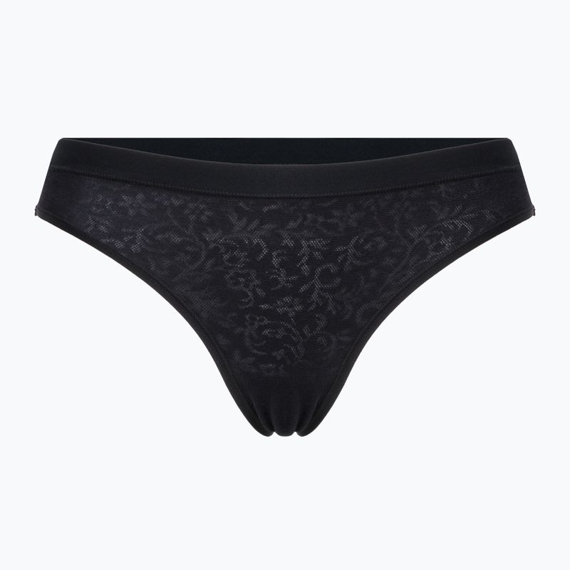 Термотруси жіночі Smartwool Merino Lace Bikini Boxed чорні SW016618001