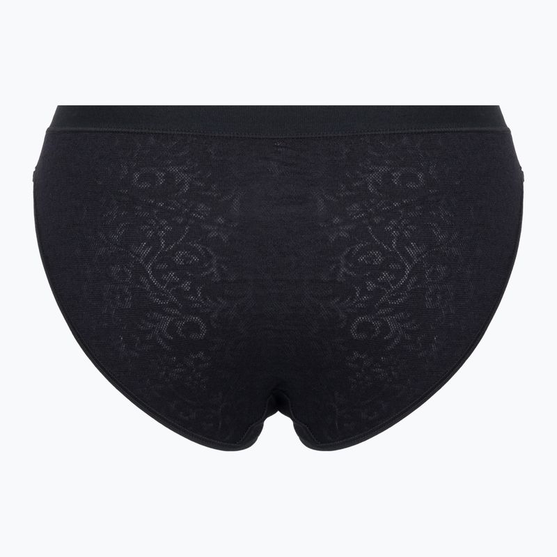 Термотруси жіночі Smartwool Merino Lace Bikini Boxed чорні SW016618001 2