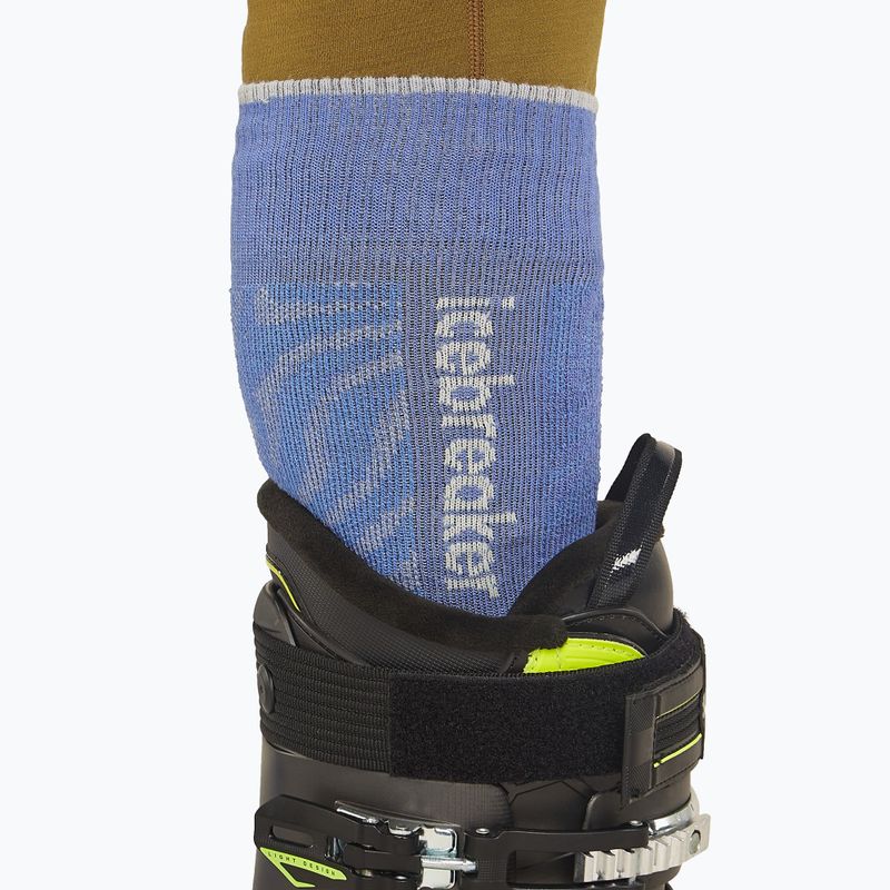 Шкарпетки лижні чоловічі icebreaker Merino Ski+ Medium OTC Mountain Contour brilliant/ether/baja 4