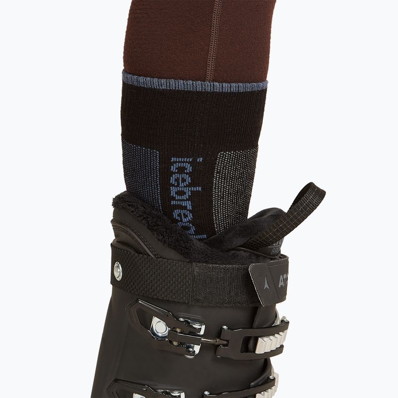 Шкарпетки лижні жіночі icebreaker Merino Ski+ Ultralight OTC black/dawn/graphite 4