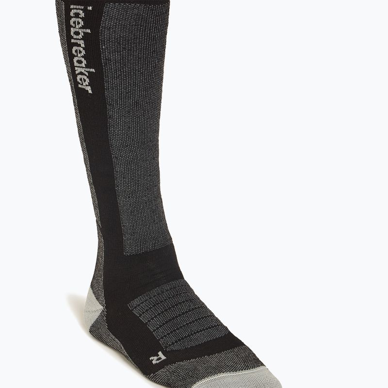 Шкарпетки гірськолижні чоловічі Icebreaker Merino Ski+ Medium OTC black/ether/grahite 5