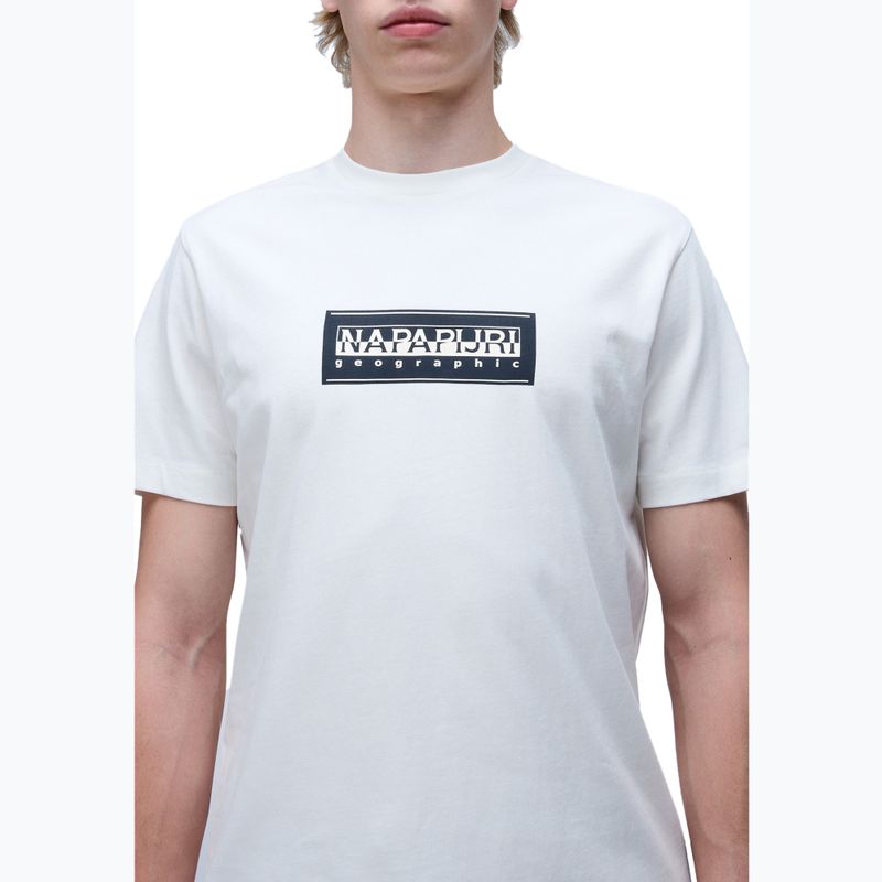 Футболка чоловіча Napapijri S-Box Logo white heron 3