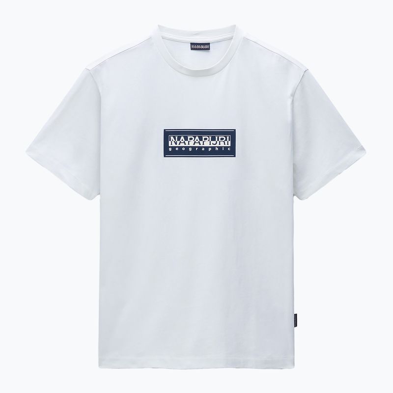 Футболка чоловіча Napapijri S-Box Logo white heron 4