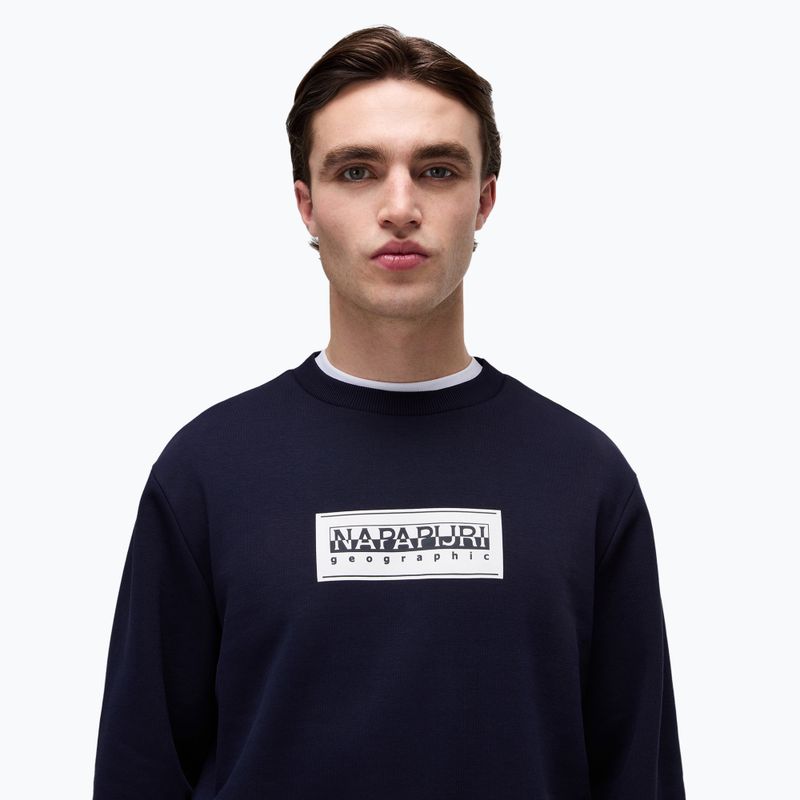 Чоловічий світшот Napapijri B-Box Logo C синій морський 3