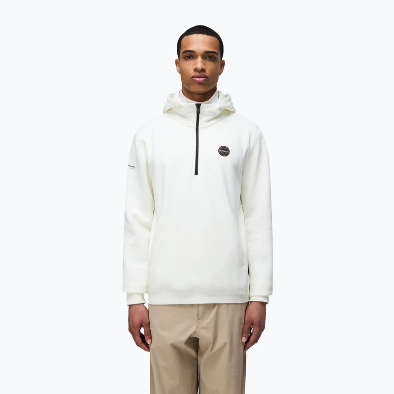 Кофта чоловіча Napapijri B-Badge Half Zip Hooded white heron