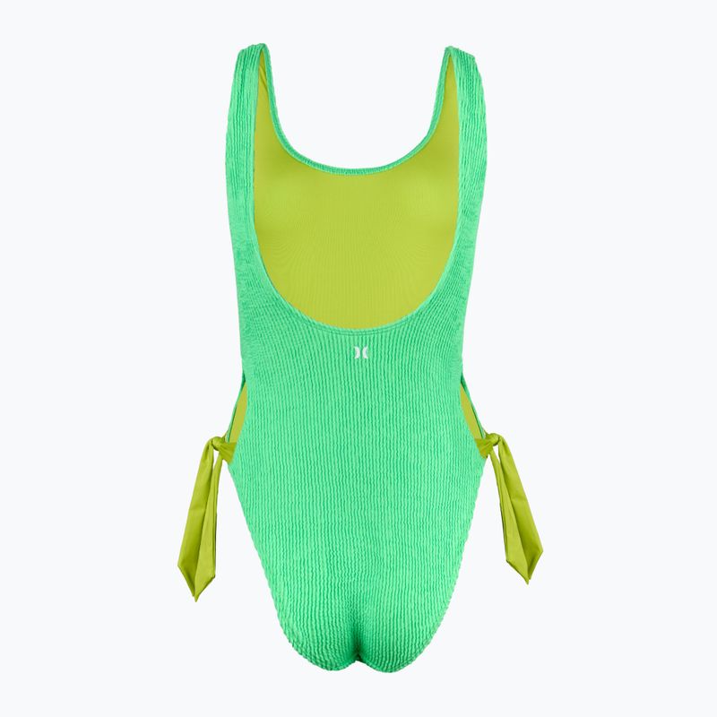 Жіночий купальник Hurley Solid Scrunch Moderate цільний з морської піни 2