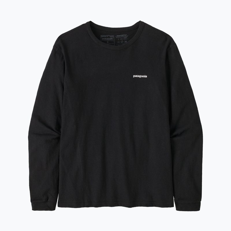 Лонгслів жіночий Patagonia P-6 Logo Responsibili-Tee black 3