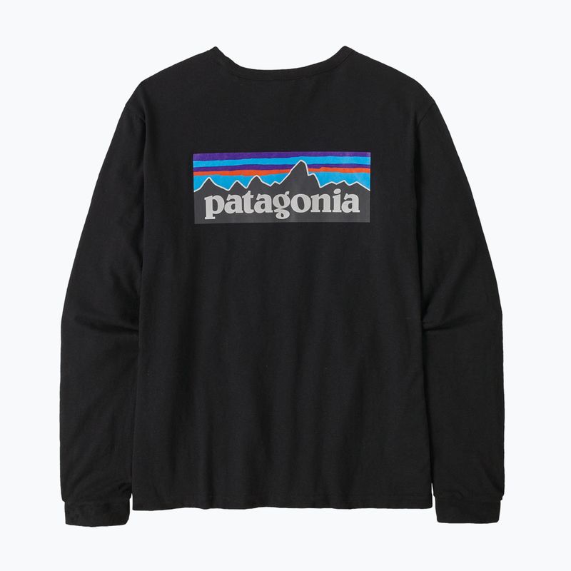 Лонгслів жіночий Patagonia P-6 Logo Responsibili-Tee black 4