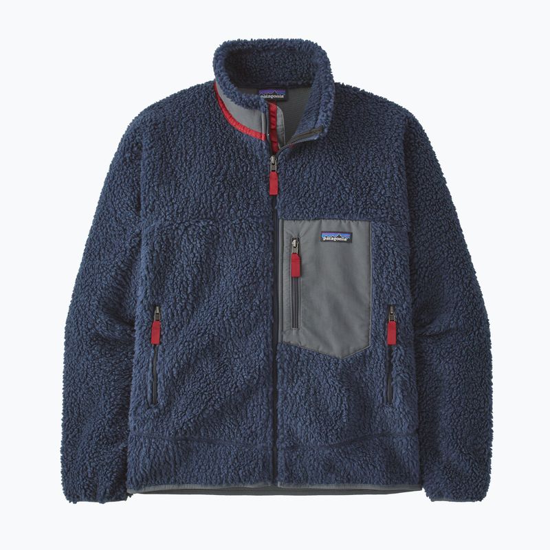 Кофта флісова чоловіча Patagonia Classic Retro-X new navy w/wax red 8