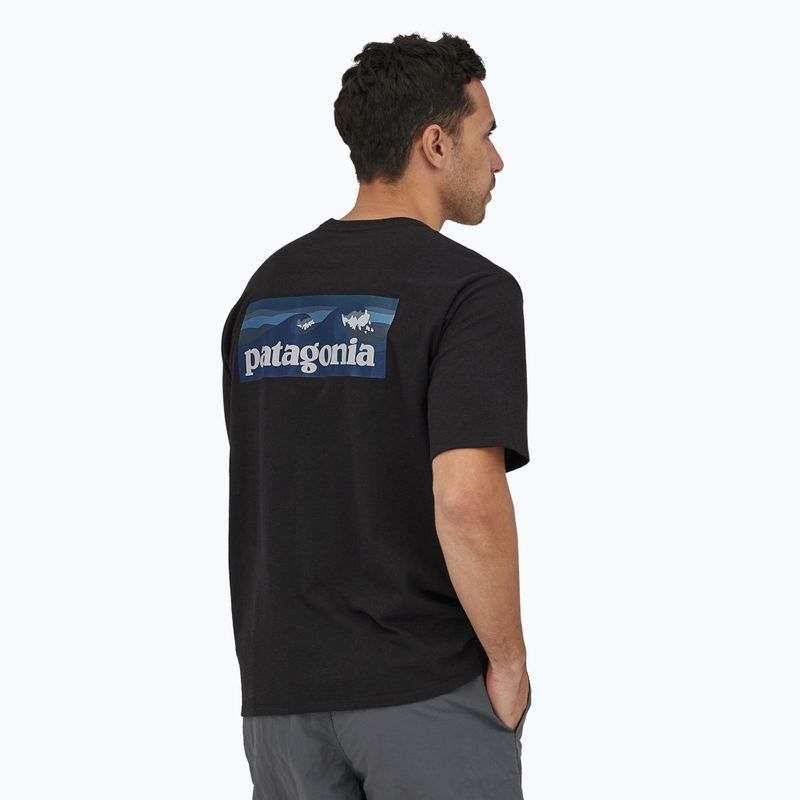 Футболка чоловіча Patagonia Boardshort Logo Pocket Responsibili ink black 2