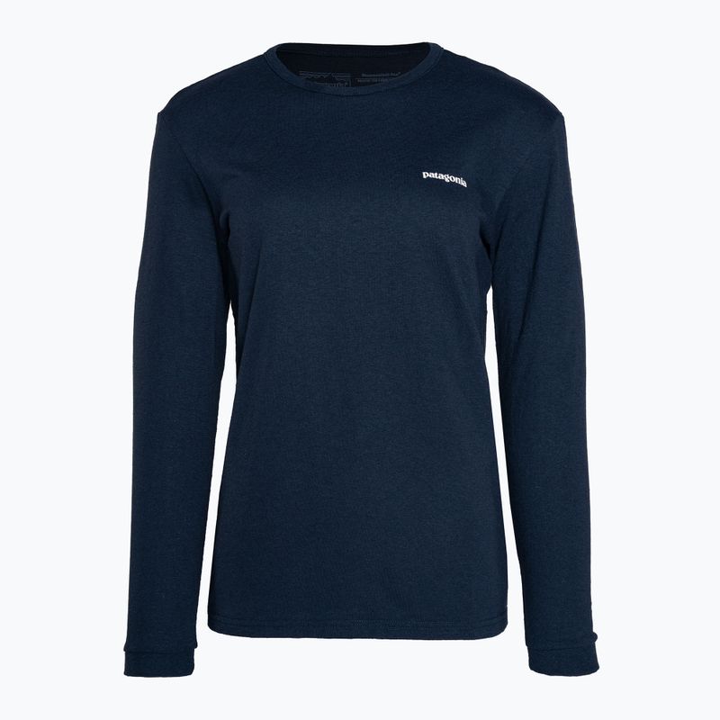 Футболка трекінгова жіноча Patagonia P-6 Logo Responsibili-Tee LS tidepool blue 3