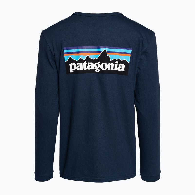 Футболка трекінгова жіноча Patagonia P-6 Logo Responsibili-Tee LS tidepool blue 4