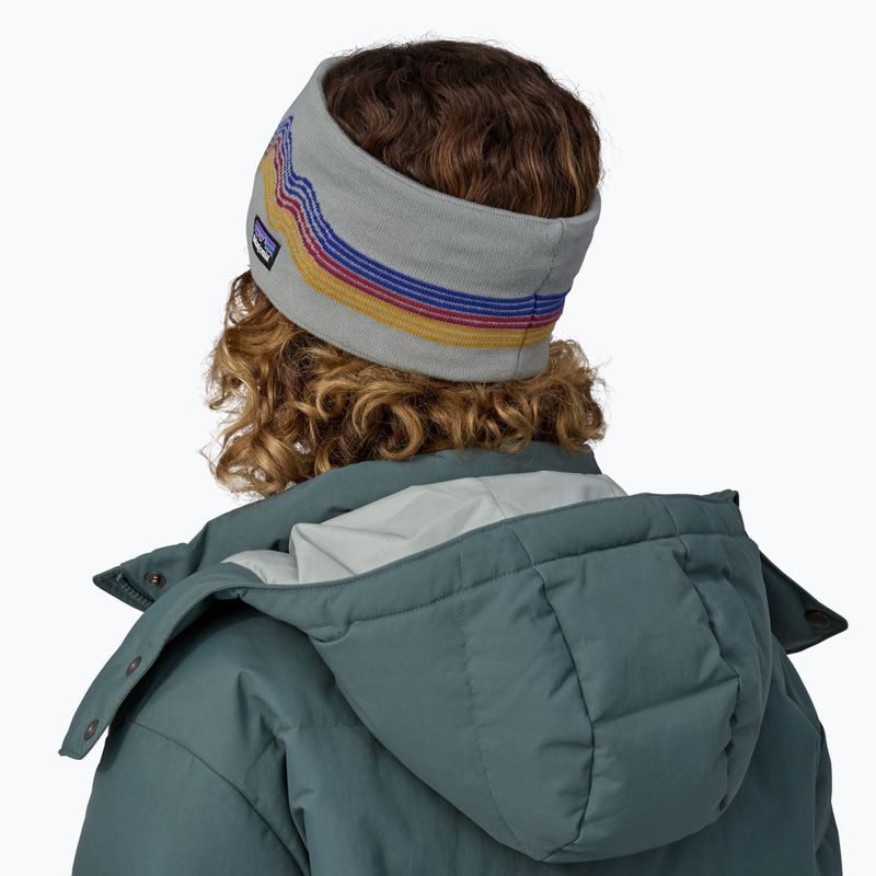 Жіноча пов'язка на голову Patagonia Powder Town ridge rise/sleet green 2