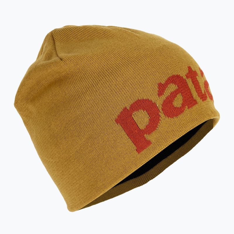 Шапка трекінгова Patagonia Beanie logo belwe / cosmic gold
