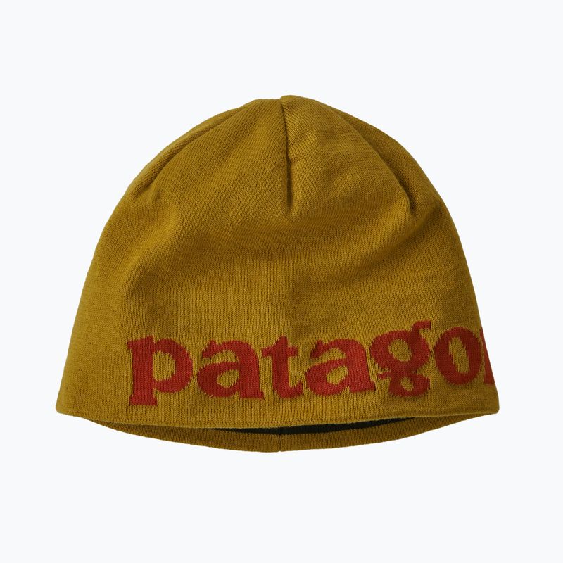 Шапка трекінгова Patagonia Beanie logo belwe / cosmic gold 5