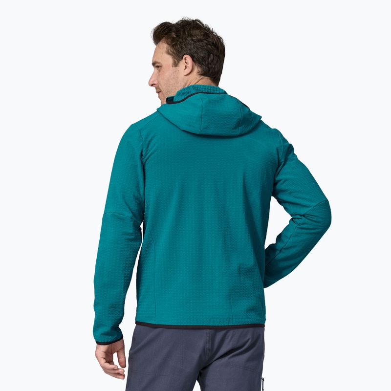 Чоловіча софтшелл-куртка Patagonia R2 TechFace Hoody з капюшоном синього кольору 2