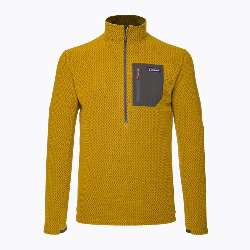 Кофта флісова чоловіча Patagonia R1 Air Zip Neck cosmic gold 5