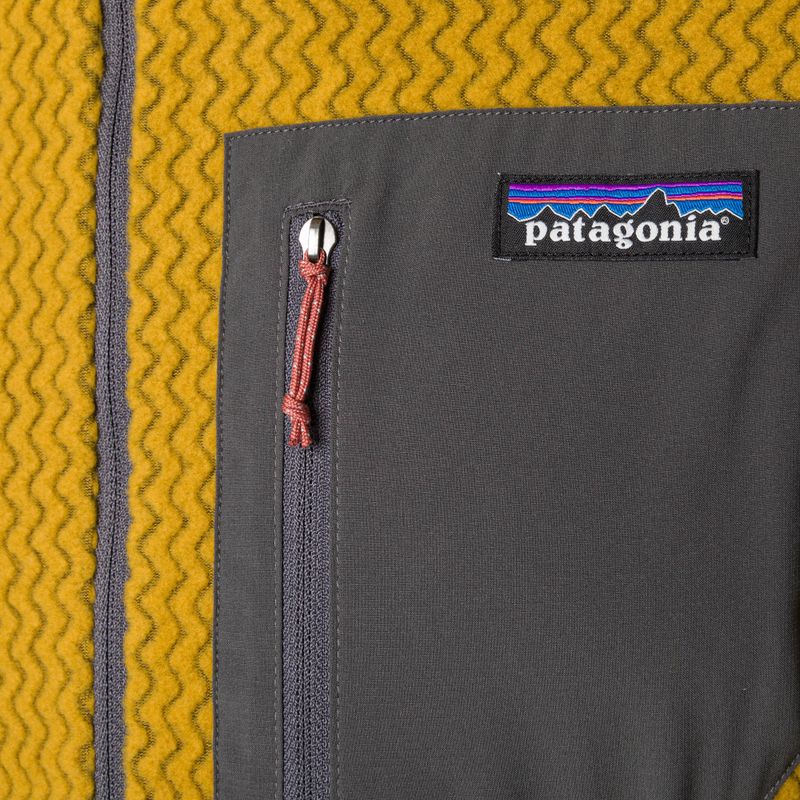 Кофта флісова чоловіча Patagonia R1 Air Zip Neck cosmic gold 7
