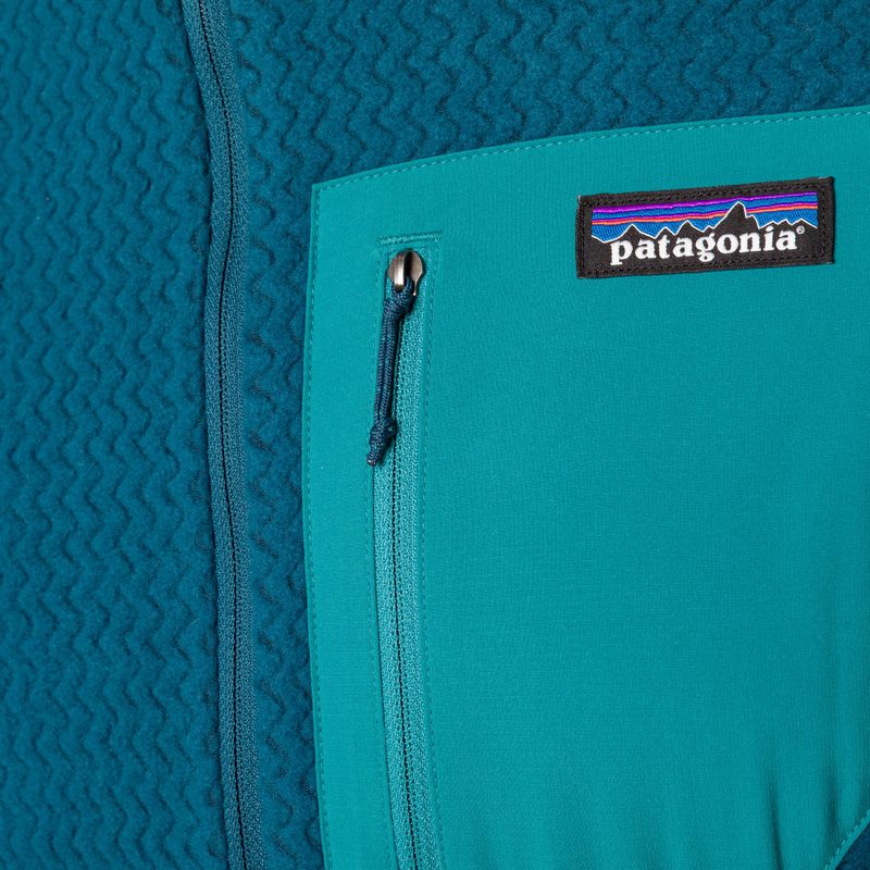 Кофта флісова чоловіча Patagonia R1 Air Zip Neck lagom blue 5