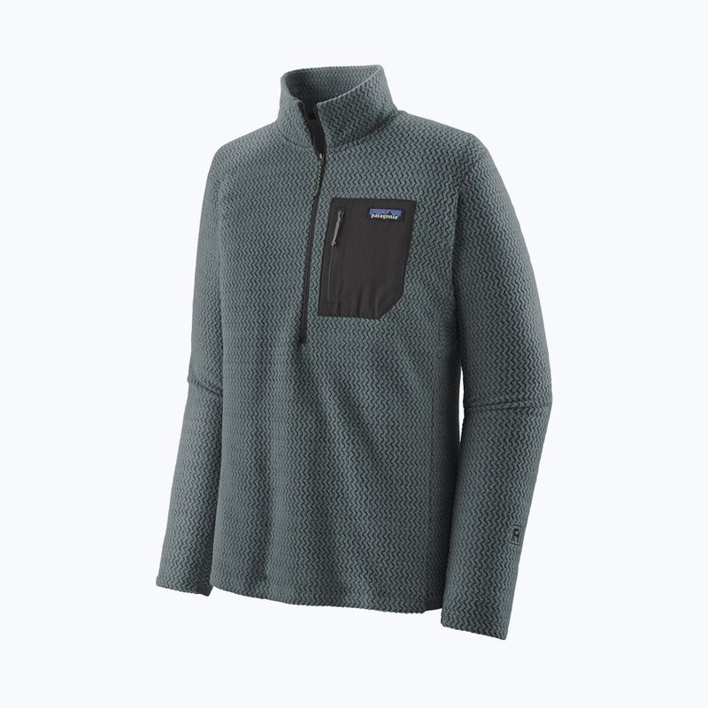 Кофта флісова чоловіча Patagonia R1 Air Zip Neck nouveau green 8