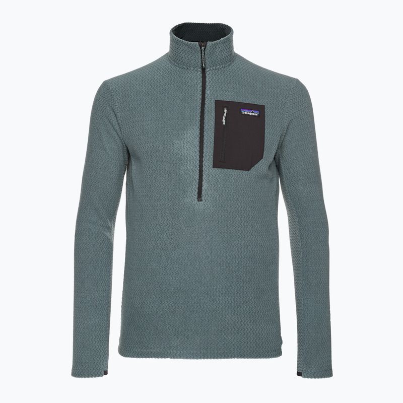 Кофта флісова чоловіча Patagonia R1 Air Zip Neck nouveau green 4