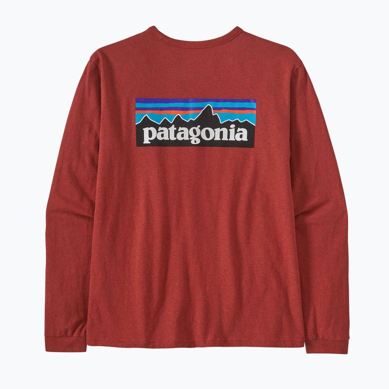 Футболка трекінгова жіноча Patagonia P-6 Logo Responsibili-Tee LS burl red 6