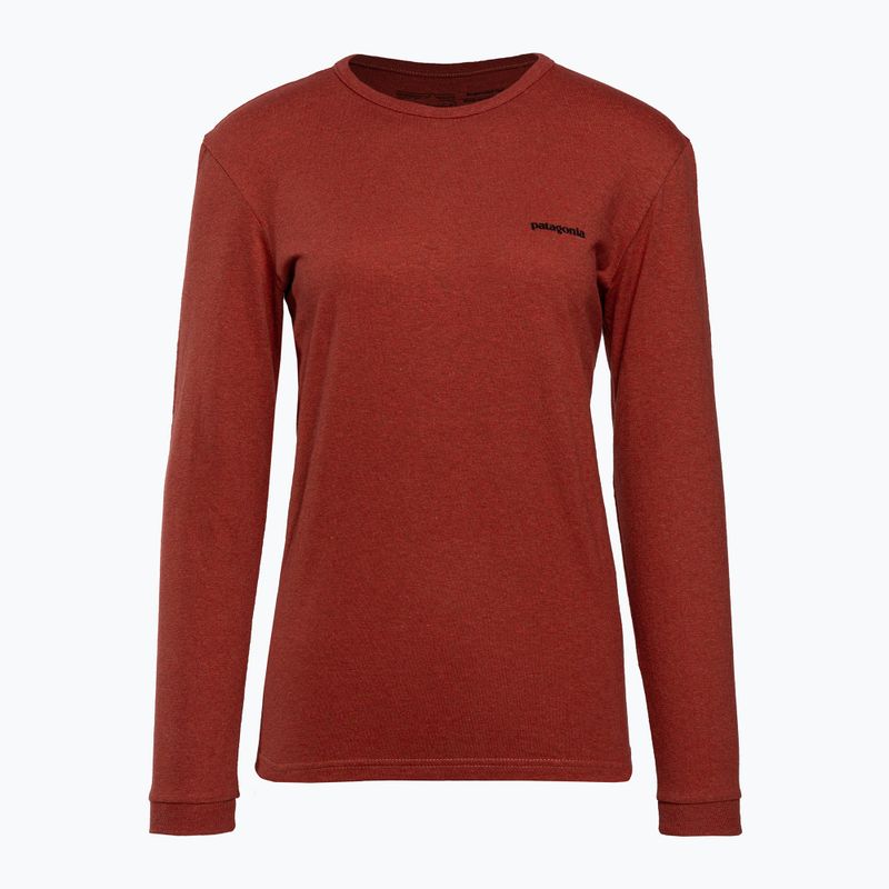 Футболка трекінгова жіноча Patagonia P-6 Logo Responsibili-Tee LS burl red