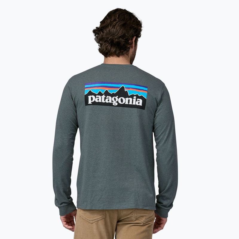 Чоловічий трекінговий лонгслів Patagonia P-6 Logo Responsibili nouveau green 2