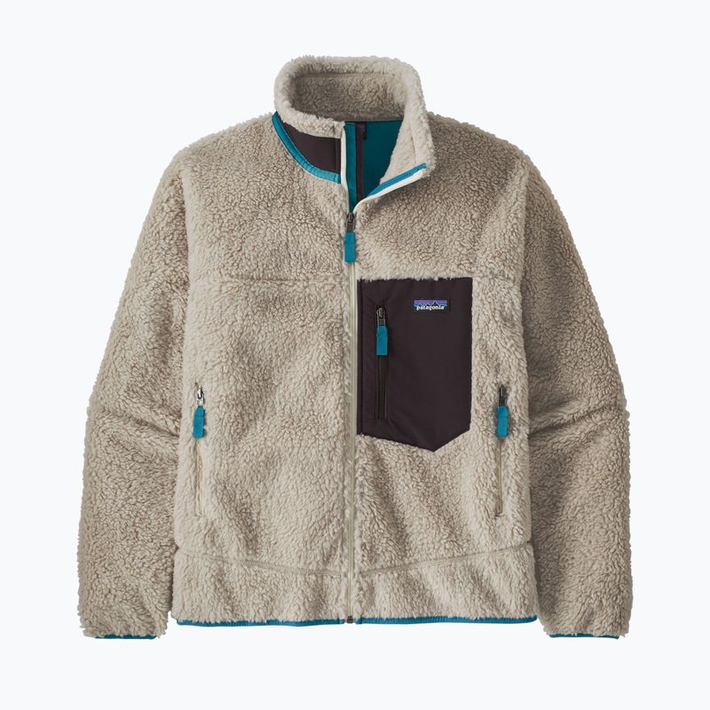 Кофта флісова чоловіча Patagonia Classic Retro-X natural w/obsidian plum 8