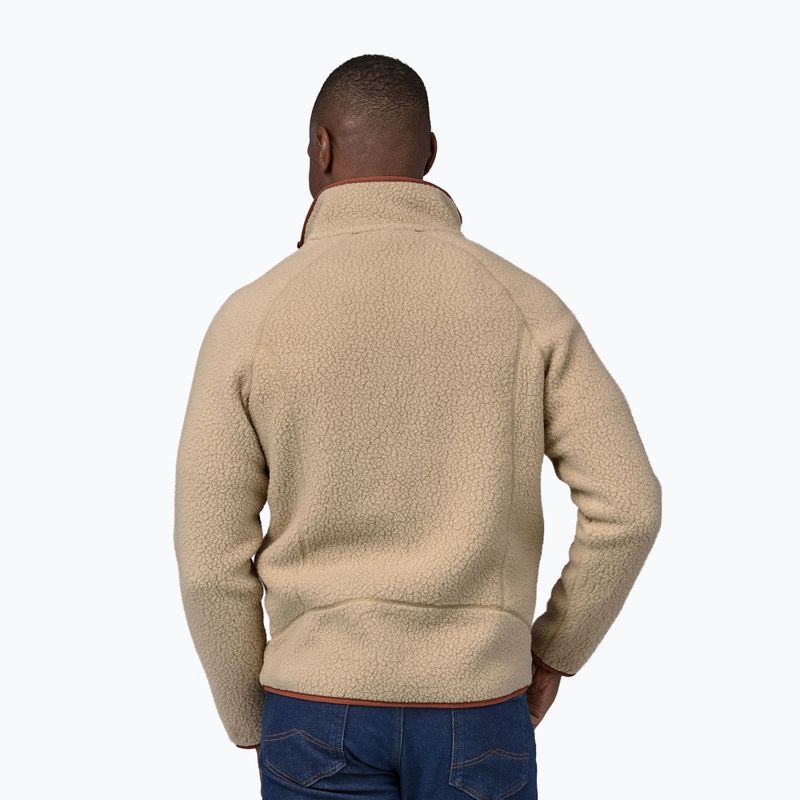 Кофта флісова чоловіча Patagonia Retro Pile el cap khaki w/sisu brown 2