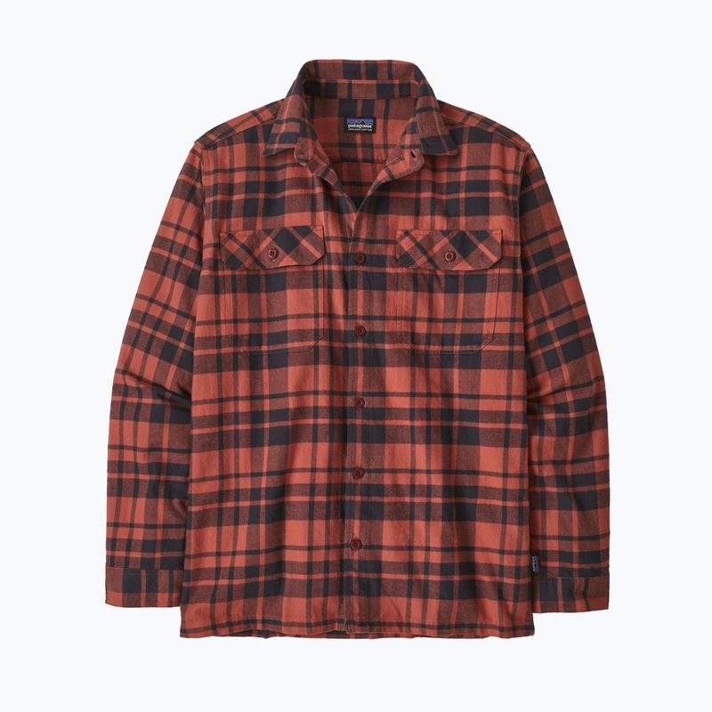 Сорочка чоловіча Patagonia Organic Cotton MW Fjord Flannel ice caps/burl red 4