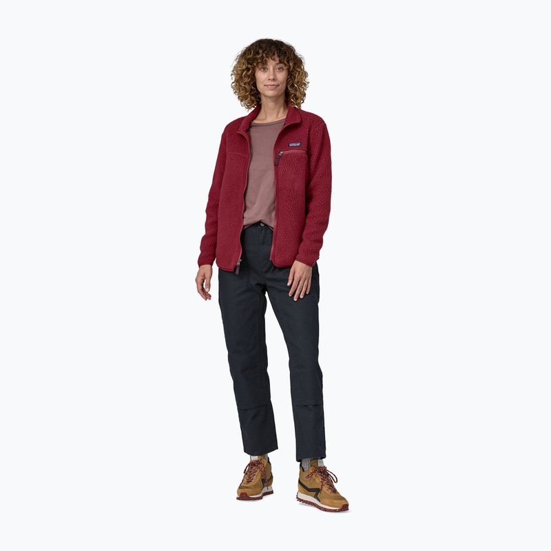 Кофта флісова жіноча Patagonia Retro Pile carmine red 3