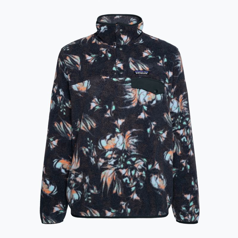 Кофта флісова жіноча Patagonia LW Synch Snap-T P/O swirl floral/pitch blue