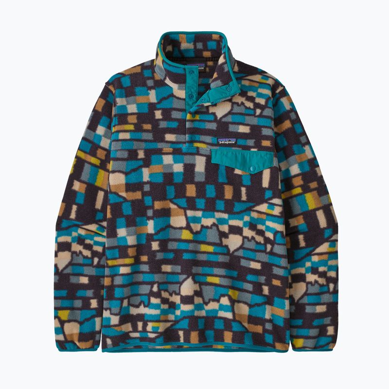 Кофта флісова чоловіча Patagonia LW Synch Snap-T P/O fitz roy patchwork/belay blue 6