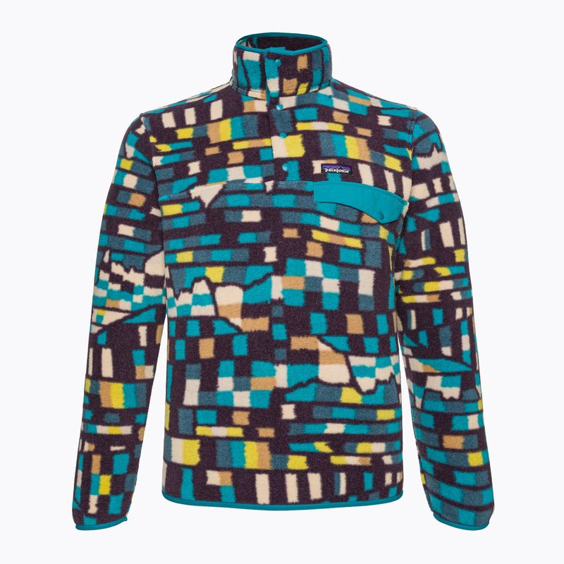 Кофта флісова чоловіча Patagonia LW Synch Snap-T P/O fitz roy patchwork/belay blue 3