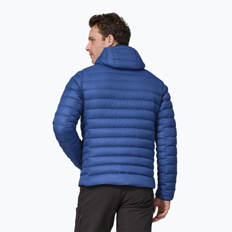 Пуховик чоловічий Patagonia Down Sweater Hoody passage blue 2