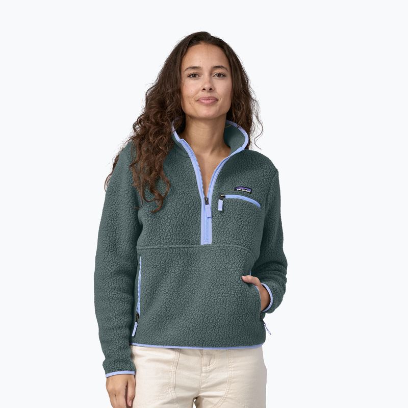 Кофта флісова жіноча Patagonia Retro Pile Marsupial nouveau green