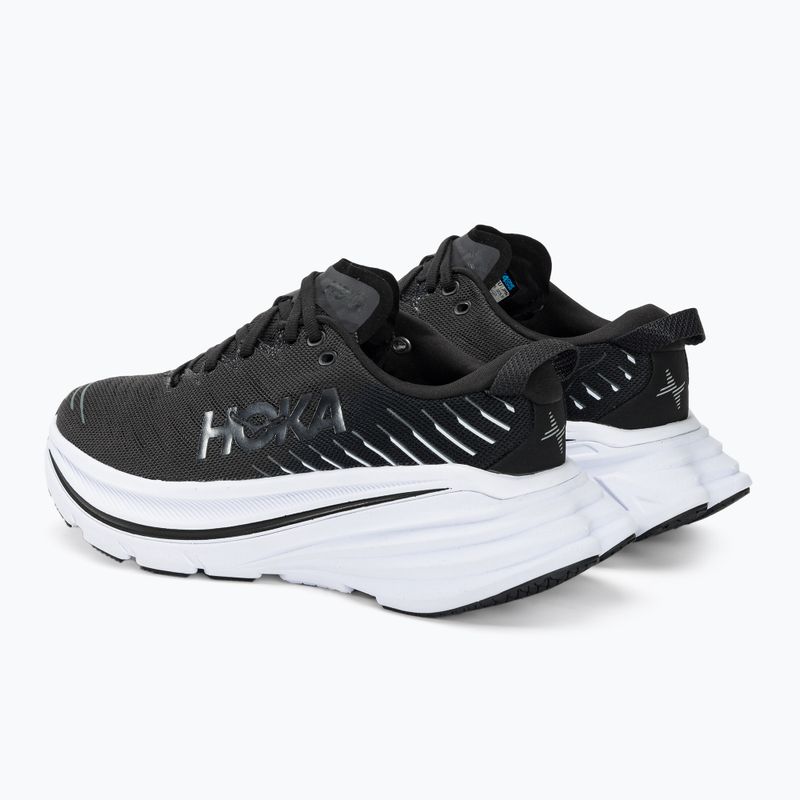 Черевики для бігу жіночі HOKA Bondi X black/white 4