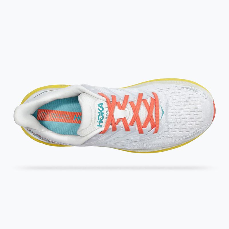 Кросівки для бігу чоловічі HOKA Clifton 8 Wide білі 1121374-BDBI 13