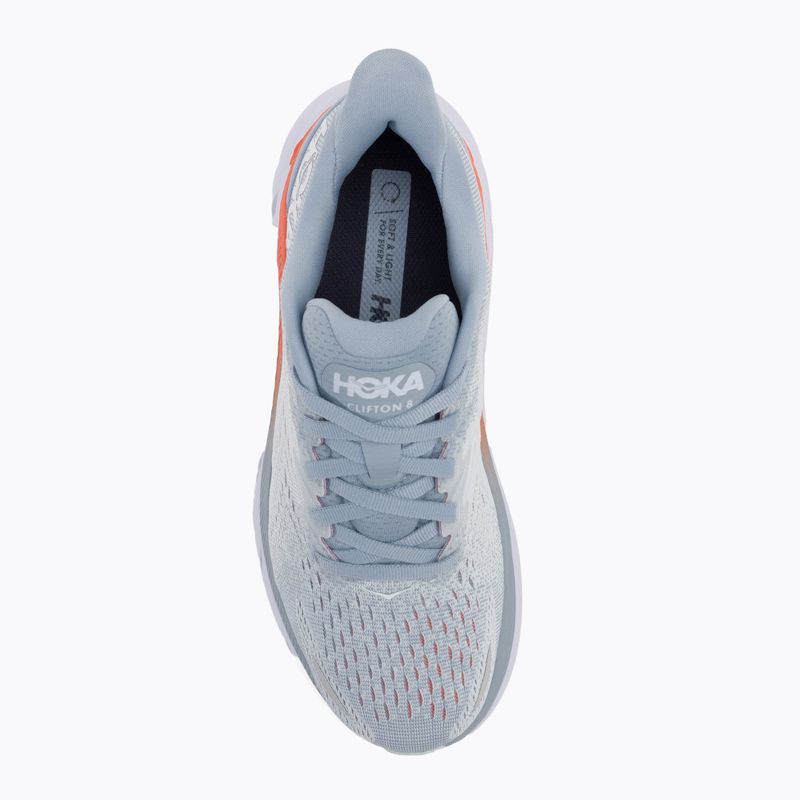 Жіночі бігові кросівки HOKA Clifton 8 Wide blue fog/plein air 6