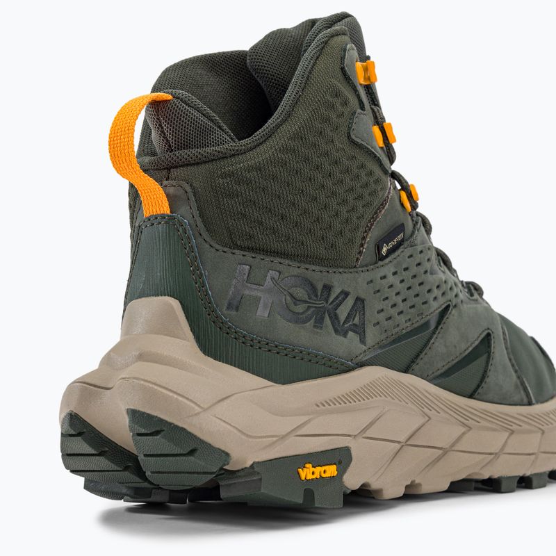 Чоловічі туристичні черевики HOKA Anacapa Mid GTX чебрець/променисто-жовтий 8
