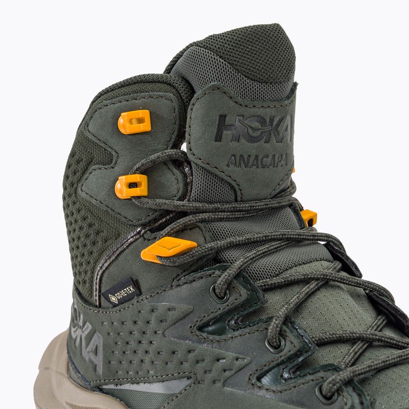 Чоловічі туристичні черевики HOKA Anacapa Mid GTX чебрець/променисто-жовтий 10