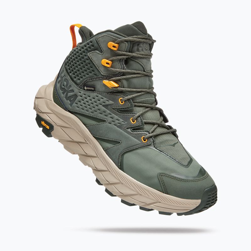 Чоловічі туристичні черевики HOKA Anacapa Mid GTX чебрець/променисто-жовтий 11