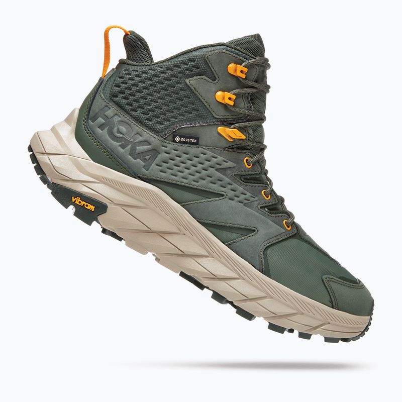 Чоловічі туристичні черевики HOKA Anacapa Mid GTX чебрець/променисто-жовтий 12